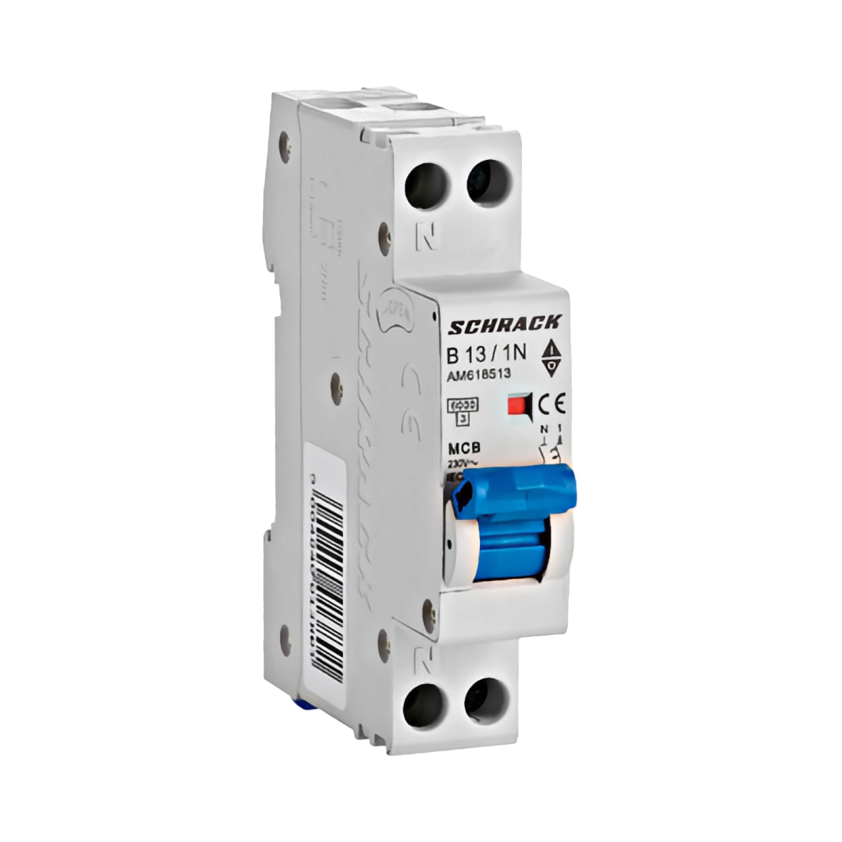 Echipamente electrice - INTRERUPTOR AUTOMAT MODULAR AMPARO, 6KA, B 13A, 1P+N, 1UH