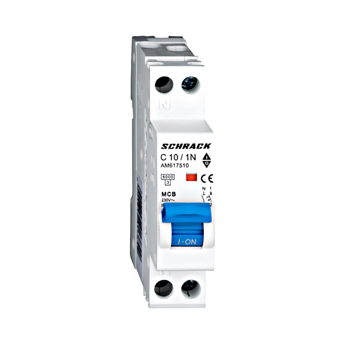 Echipamente electrice - INTRERUPTOR AUTOMAT MODULAR, AMPARO 6KA, C 10A, 1P+N, 1UH