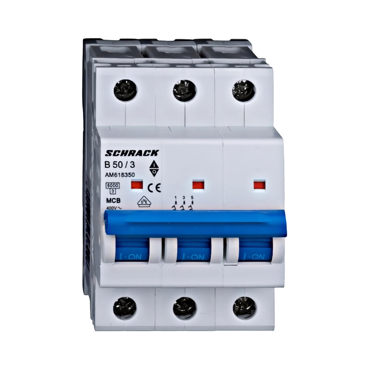 Echipamente electrice - INTRERUPTOR AUTOMAT MODULAR (MCB) AMPARO 6KA, B 50A, 3-POLI