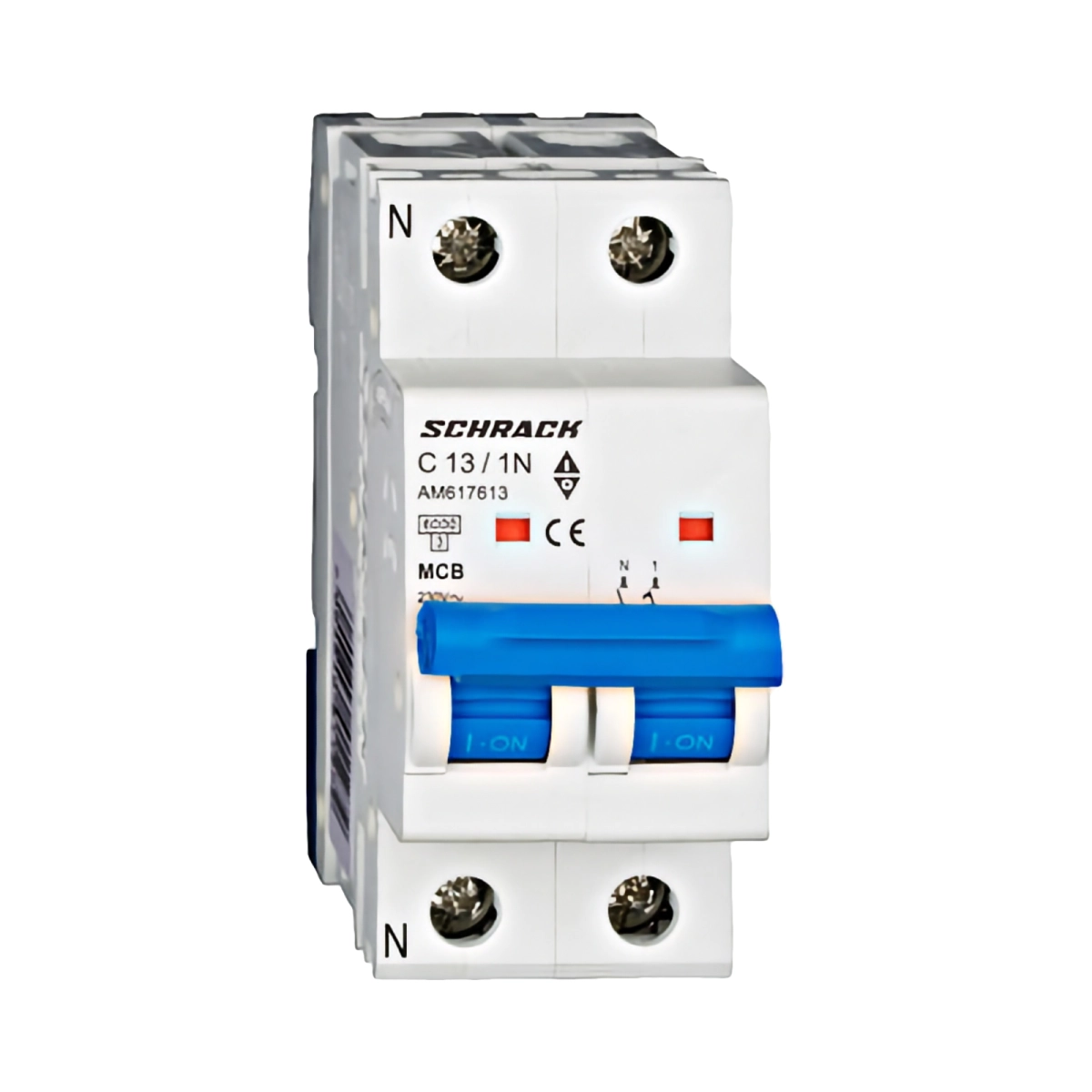Echipamente electrice - INTRERUPTOR AUTOMAT MODULAR (MCB) AMPARO 6KA, C 13A, 1P+N