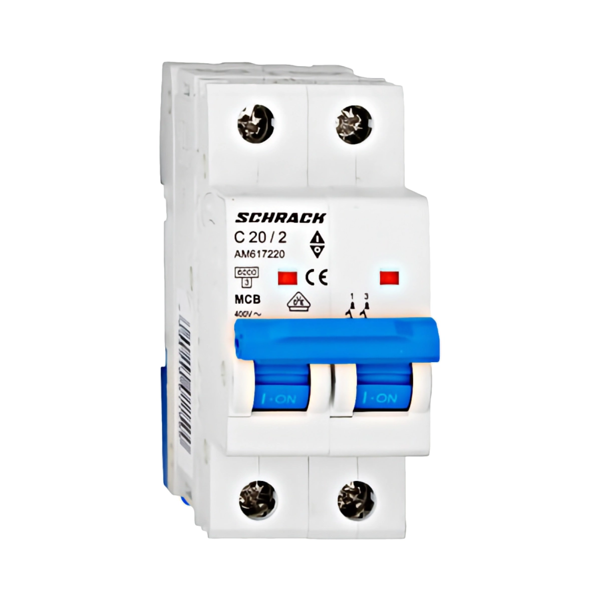 Echipamente electrice - INTRERUPTOR AUTOMAT MODULAR (MCB) AMPARO 6KA, C 20A, 2-POLI