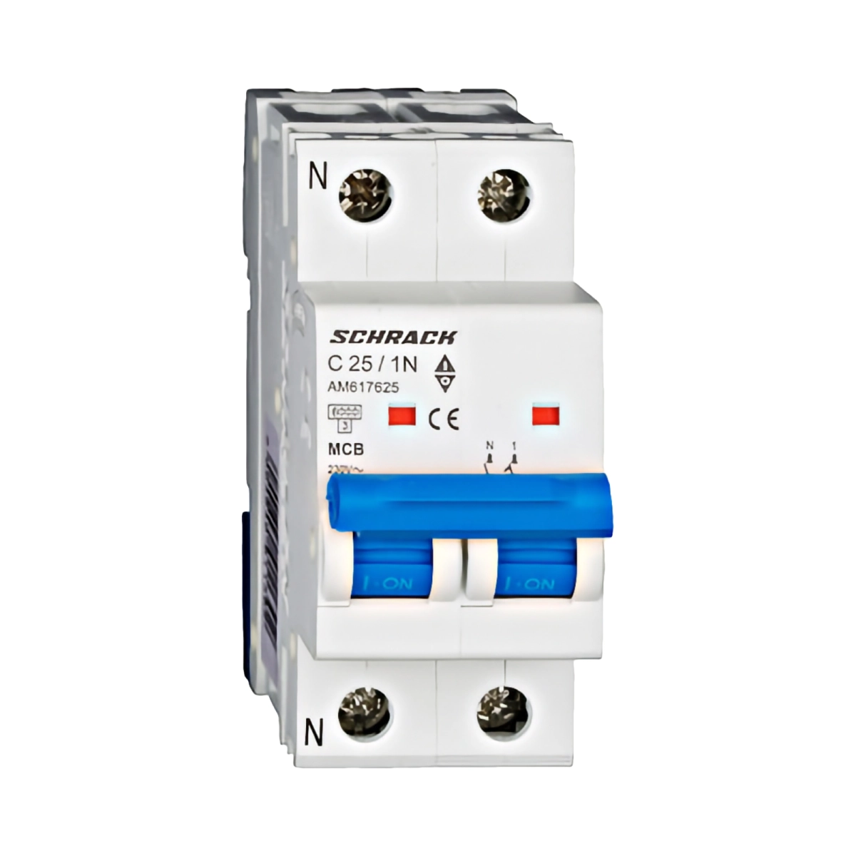 Echipamente electrice - INTRERUPTOR AUTOMAT MODULAR (MCB) AMPARO 6KA, C 25A, 1P+N