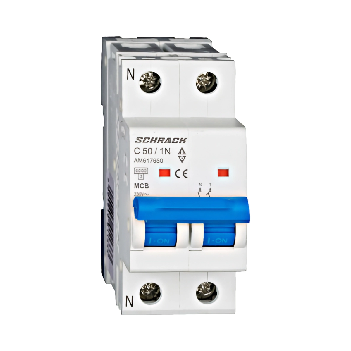 Echipamente electrice - INTRERUPTOR AUTOMAT MODULAR (MCB) AMPARO 6KA, C 50A, 1P+N