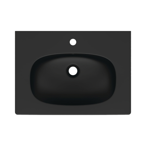 Lavoar 60 cm TESI pentru montaj pe mobilier negru mat Ideal Standard [3]