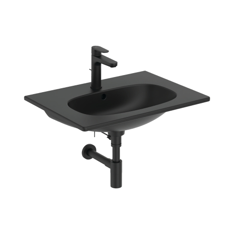 Lavoar 60 cm TESI pentru montaj pe mobilier negru mat Ideal Standard [4]
