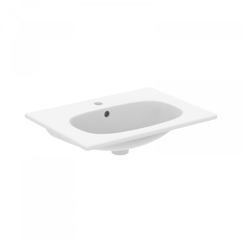 Lavoare si piedestale - Lavoar 600 mm TESI pentru montaj pe mobilier alb mat Ideal Standard