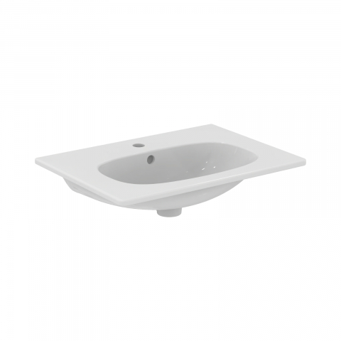 Lavoare si piedestale - Lavoar 600 mm TESI pentru montaj pe mobilier alb Ideal Standard