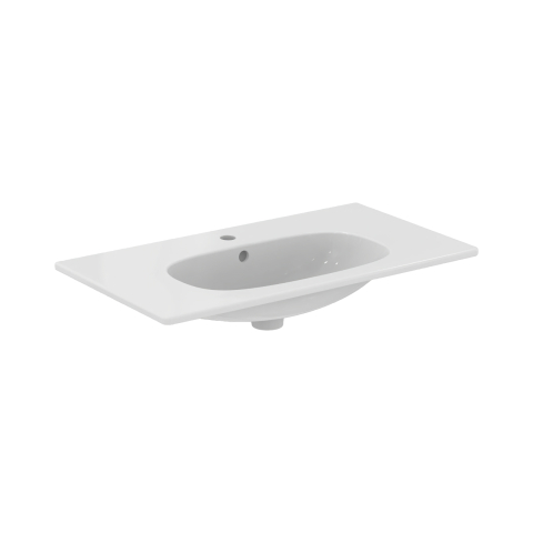 Lavoare si piedestale - Lavoar 80 cm TESI pentru montaj pe mobilier alb Ideal Standard