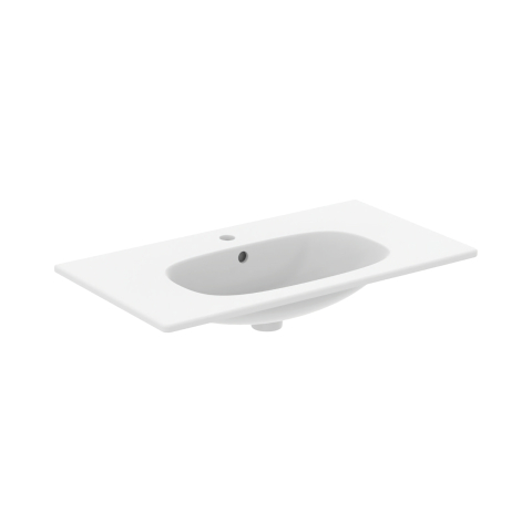 Lavoare si piedestale - Lavoar 80 cm TESI pentru montaj pe mobilier alb mat Ideal Standard