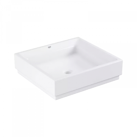 Lavoare si piedestale - Lavoar Grohe Cube Ceramic, pe blat, 500 x 470, PureGuard, alb