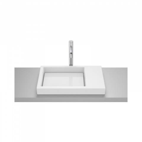 Lavoare incastrate si sub blat - Lavoar incastrat din portelan Skyline Horizon 60 cm alb lucios ROCA