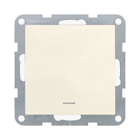 Intrerupatoare - Mecanism intrerupator cu LED cu terminal neutru ON-ON MEC. QC Karre Plus 55 Bej