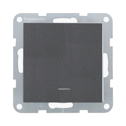 Intrerupatoare - Mecanism intrerupator cu LED cu terminal neutru ON-ON MEC. QC Karre Plus 55 Fumuriu