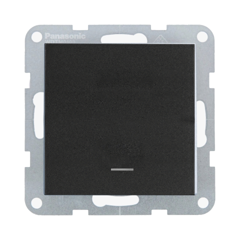 Intrerupatoare - Mecanism intrerupator cu LED cu terminal neutru ON-ON MEC. QC Karre Plus 55 Negru