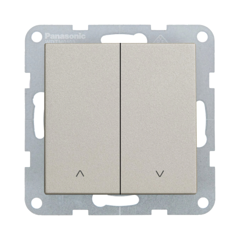 Intrerupatoare - Mecanism intrerupator jaluzele 2 butoane QC Karre Plus 55 Bronz