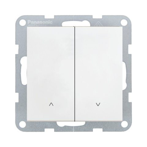 Intrerupatoare - Mecanism intrerupator jaluzele 2 butoane QC Karre Plus 55 Alb