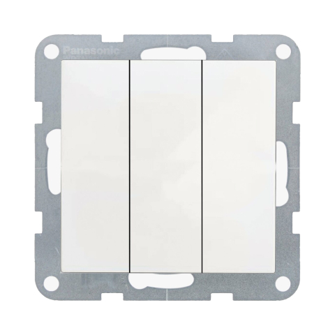 Intrerupatoare - Mecanism intrerupator triplu Karre Plus 55 Alb