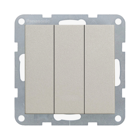 Intrerupatoare - Mecanism intrerupator triplu Karre Plus 55 Bronz