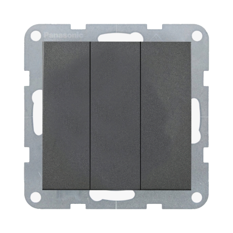 Intrerupatoare - Mecanism intrerupator triplu Karre Plus 55 Fumuriu