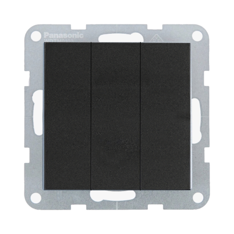 Intrerupatoare - Mecanism intrerupator triplu Karre Plus 55 Negru