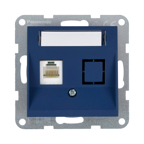 Prize date, telefon - Mecanism priza CAT6 cu eticheta Karre Plus 55 Soft Touch Ocean