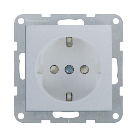 Prize - Mecanism priza Schuko cu protectie pentru copii si Quick Connect Karre Plus 55 Silver