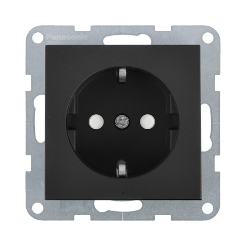 Prize - Mecanism priza Schuko cu protectie pentru copii si Quick Connect Karre Plus 55 Fumuriu