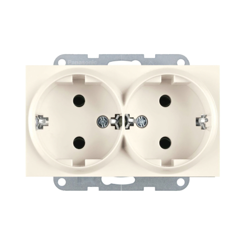 Prize electrice - Mecanism priza Schuko dubla Karre Plus 55 Bej