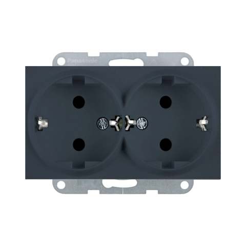 Prize electrice - Mecanism priza Schuko dubla Karre Plus 55 Soft Touch Night