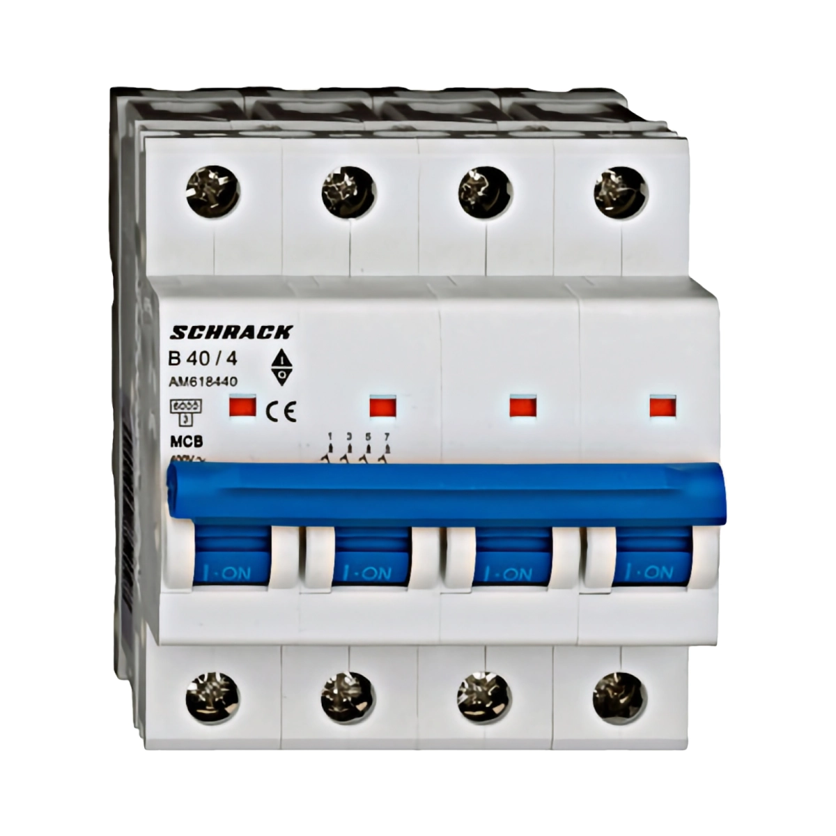 Tablouri electrice, disjunctoare si sigurante - MINIATURE CIRCUIT BREAKER (MCB) AMPARO 6KA, B 40A, 4-POLE