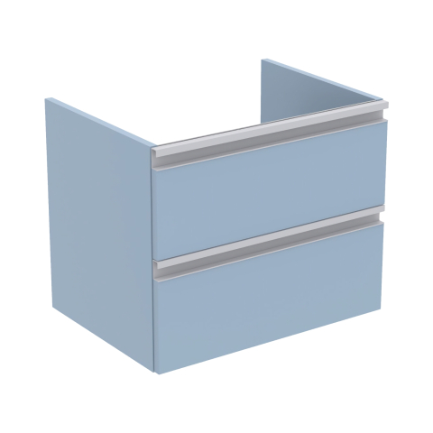 Mobilier de baie - Mobilier TESI 2 sertare albastru deschis mat 60 cm Ideal Standard