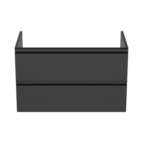 Mobilier TESI 2 sertare negru mat 80 cm Ideal Standard [1]