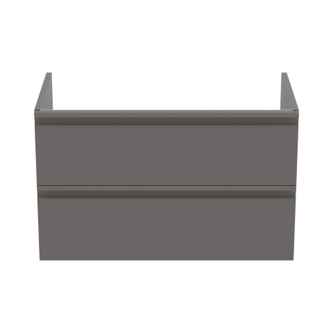 Mobilier TESI 2 sertare taupe (grej) inchis mat 80 cm Ideal Standard [1]