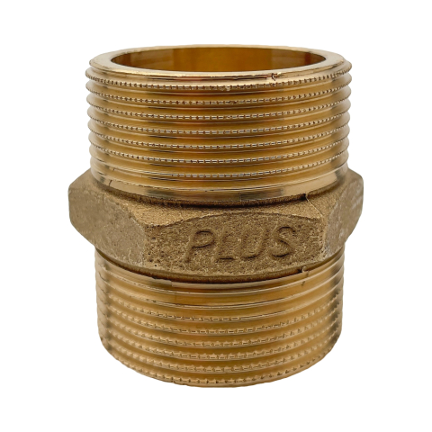 Fitinguri alama, bronz si zinc - Niplu alama 1/2" Plus CherBros