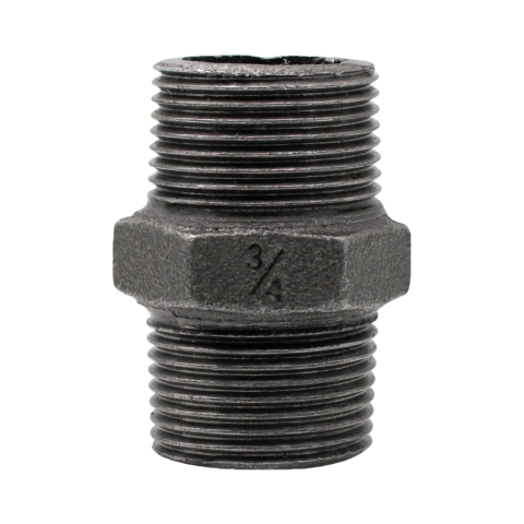 Tevi, fitinguri si accesorii pentru instalatii gaz - Niplu negru 3/4" filet exterior Klass
