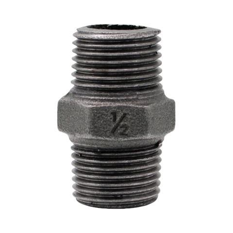 Fitinguri negre - Niplu negru 1/2" filet exterior Klass