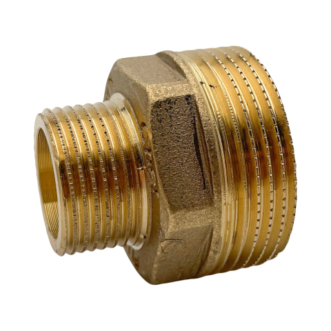 Fitinguri alama, bronz si zinc - Niplu redus alama 1" x 1/2" Clasic CherBros