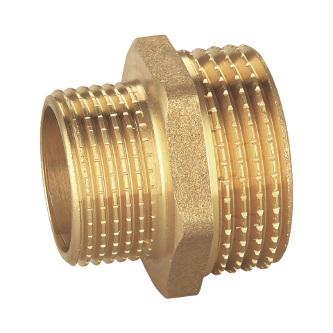 Fitinguri alama, bronz si zinc - Niplu redus alama 1.1/2" x 1" SLK