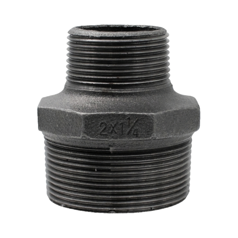 Instalatii sanitare - Niplu redus negru 2 x 1.1/4" filet exterior Klass