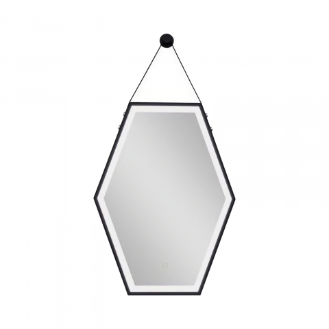 Oglinzi cu iluminare led si functii speciale - Oglinda cu iluminare LED, rama Negru-Mat, SOHO Sanotechnik