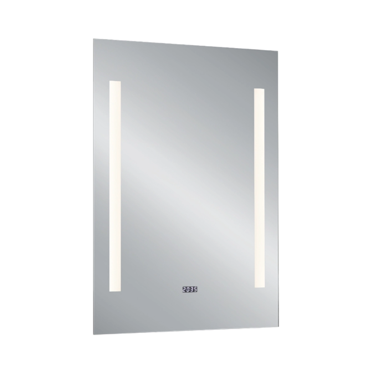 Oglinzi baie - Oglinda ILONA 50CM X 70CM 15W, schimbare culoare lumina, intrerupator, 1700LM, 3000-4000K, IP44, ceas electronic | 1790100
