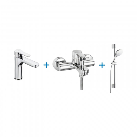 Pachete baterii - Pack 3 in 1 lavoar + cada / dus (bara+set dus) L20 Roca