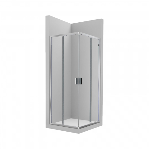 Cabine de dus - Panou de dus lateral cu 1 usa glisanta + 1 panou fix 800 x 1950 mm Victoria Roca