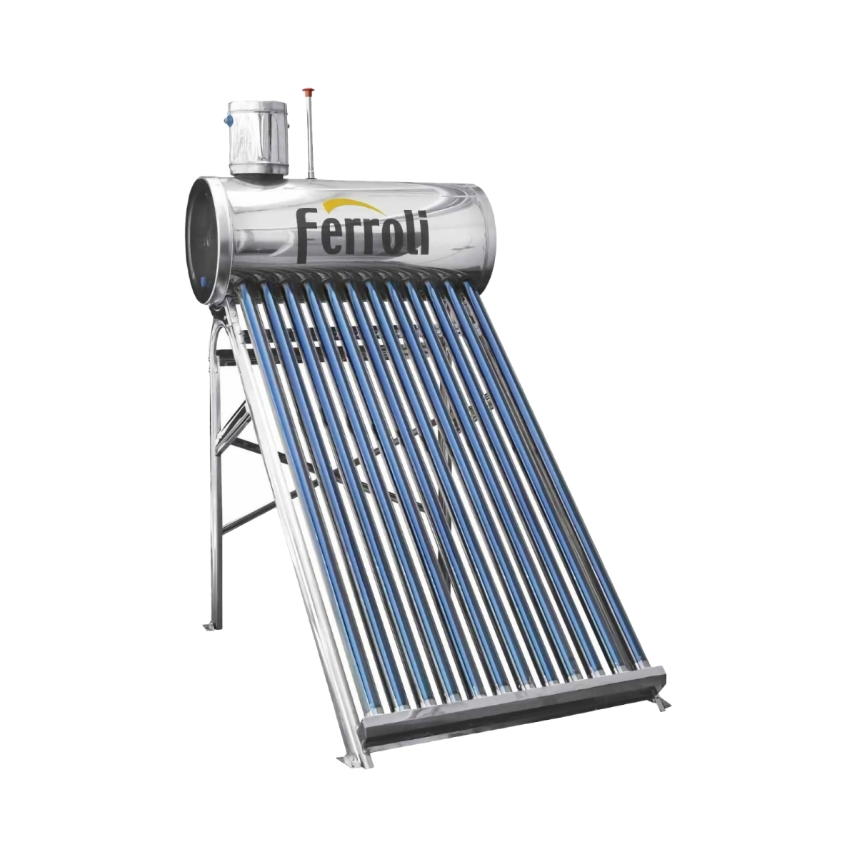 Sisteme solare nepresurizate - Panou solar nepresurizat din inox Ecosole -12 tuburi si boiler 120L Ferroli