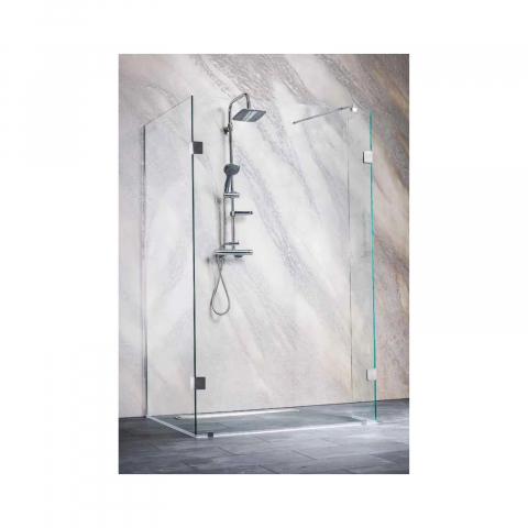Paravan dus - Paravan de dus Wide I 98 x 78-79 x 30 x 195 cm crom Sanotechnik