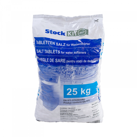 Statii dedurizare - Pastile de sare aquaPUR pentru statie dedurizare min.99.5 NaCl sac 25 kg Valrom