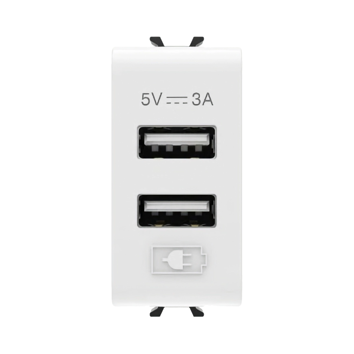 Echipamente electrice - PRIZA 2XUSB 3A 1M ALB SYSTEM - GEWISS | GW10447