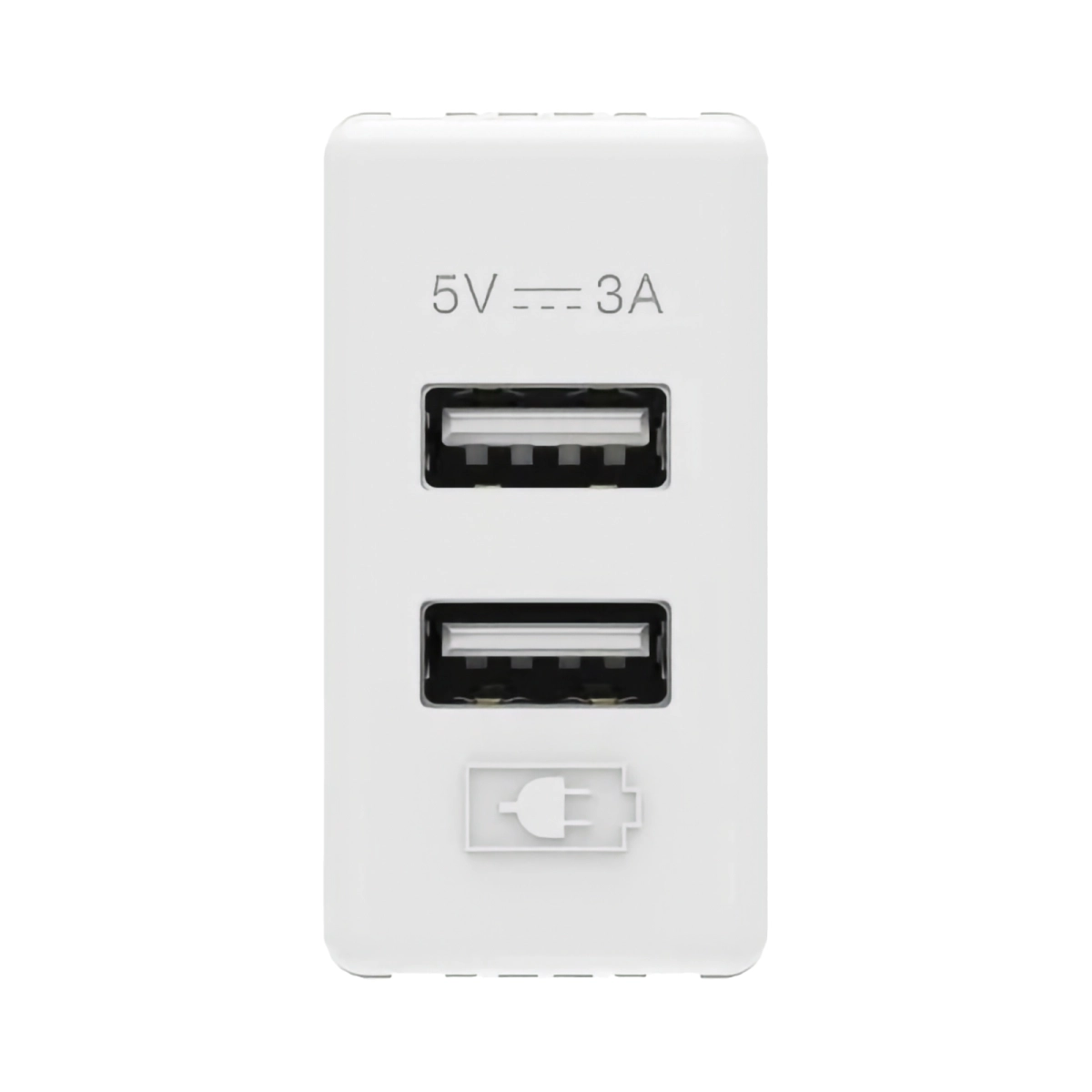 Echipamente electrice - PRIZA 2XUSB 3A 1M ALB SYSTEM - GEWISS | GW20362