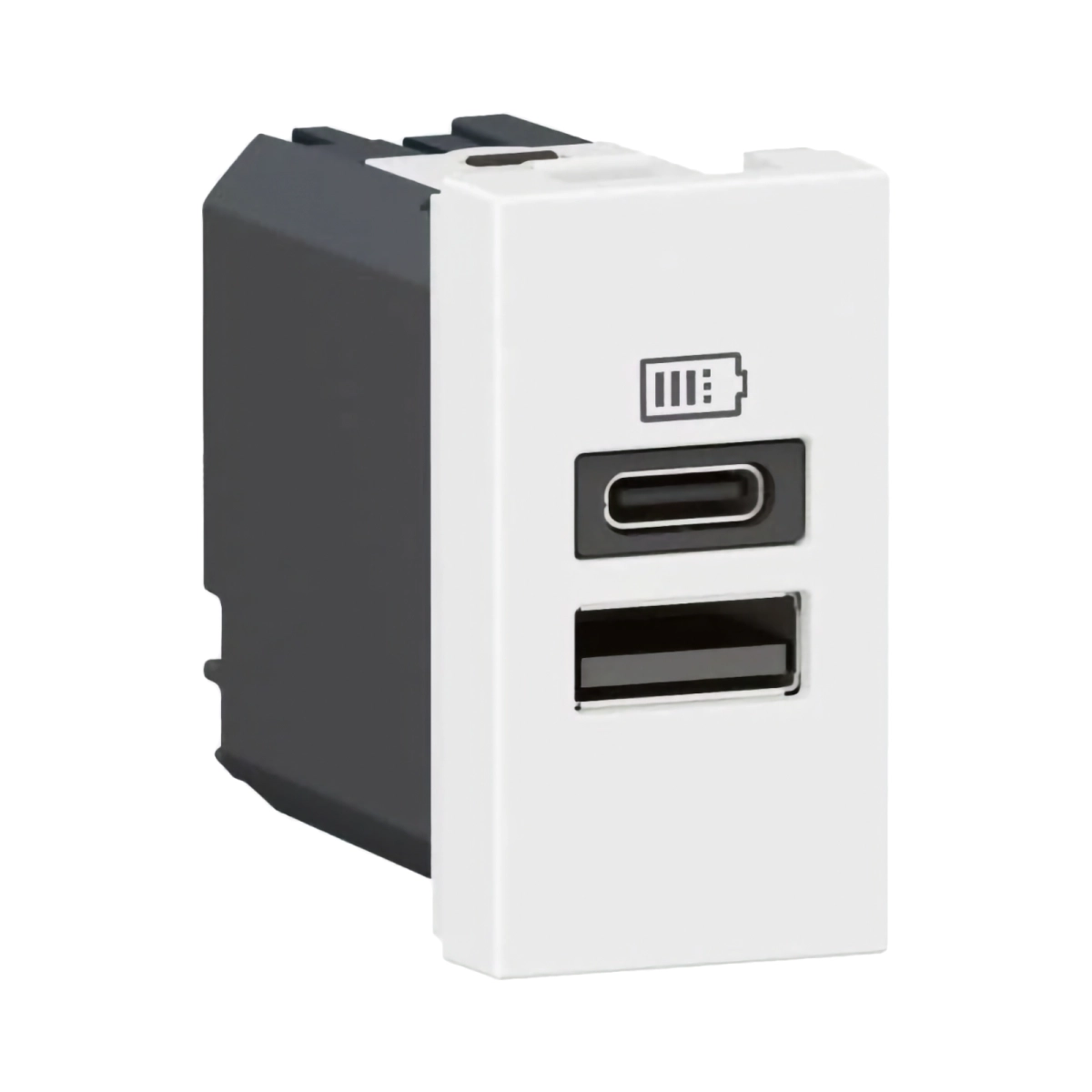 Prize - PRIZA DUBLA DE INCARCARE USB-A SI USB-C 1M 10A ALB MOSAIC - LEGRAND | 077670L