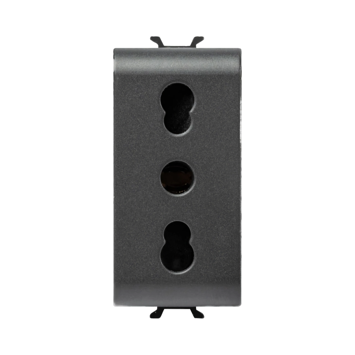 Echipamente electrice - PRIZA SCHUKO 1M 16A NEGRU CHORUS - GEWISS | GW12203